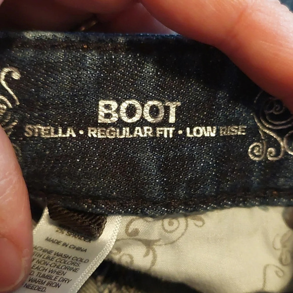 Express Stella Y2K Low Rise Bootcut/Flare stretch jeans Western festival - Picture 7 of 7